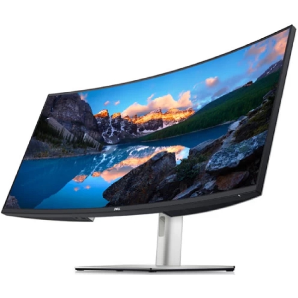 მონიტორი Dell 210-AXNT UltraSharp 38, 37.5", Curved Monitor, WQHD+, IPS, HDMI, USB, USB-C, Silver