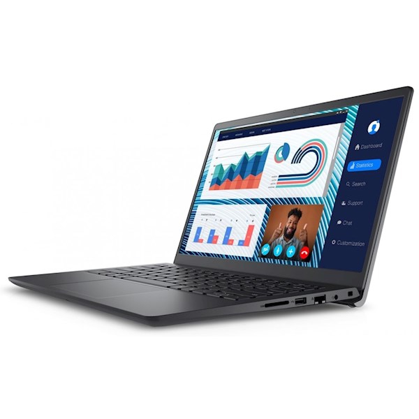 ნოუთბუქი Dell Vostro 3420, 14", i5-1235U, 8GB, 512GB SSD, Integrated, Black