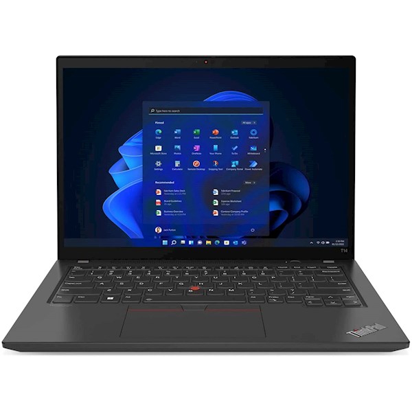 ნოუთბუქი Lenovo 21AH00MJRT ThinkPad T14, 14", i5-1240P, 16GB, 512GB SSD, Integrated, Black