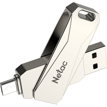 Netac NT03U782C-064G-30PN, 64GB, USB 3.0, Type-C, Silver