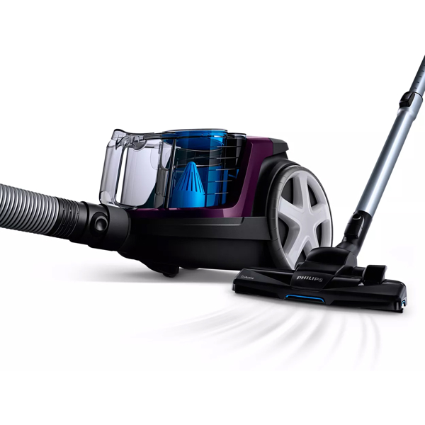  მტვერსასრუტი Philips  FC9333/09, 900W, 1.5L, Vacuum Cleaner, Black/Purple