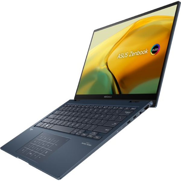 ნოუთბუქი Asus UP3404VA-KN026W Zenbook 14 Flip, 14", i7-1360P, 16GB, 1TB SSD, Integrated, W11, Ponder Blue