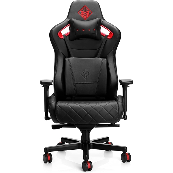 გეიმერული სავარძელი HP 6KY97AA Omen, Gaming Chair, Black/Red