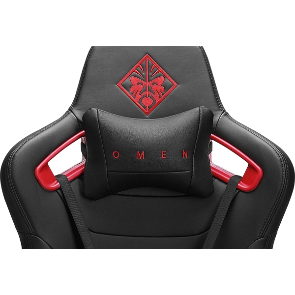 გეიმერული სავარძელი HP 6KY97AA Omen, Gaming Chair, Black/Red