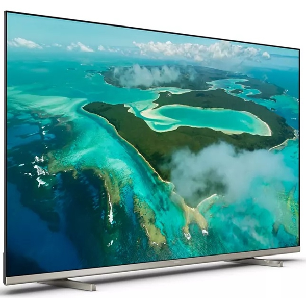 ტელევიზორი Philips 50PUS7657/12, 50", 4K UHD, Smart TV, HDMI, USB, WIFI, Silver