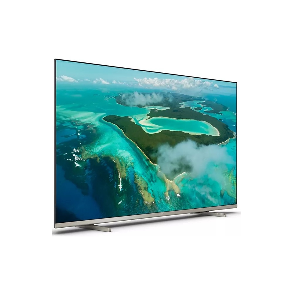 ტელევიზორი Philips 50PUS7657/12, 50", 4K UHD, Smart TV, HDMI, USB, WIFI, Silver