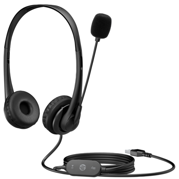 ყურსასმენი HP 428H5AA G2, Headset, Wired, USB, Black