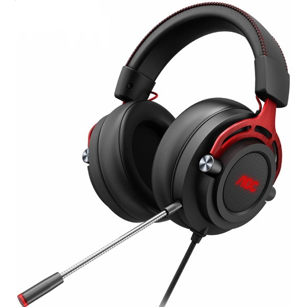 AOC Elcore-GH300 Gaming Headset, Wired, RGB, USB, Black