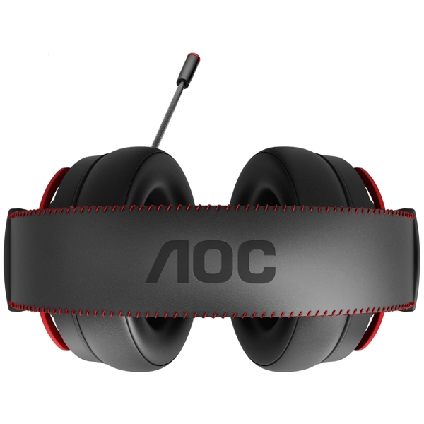 AOC Elcore-GH300 Gaming Headset, Wired, RGB, USB, Black