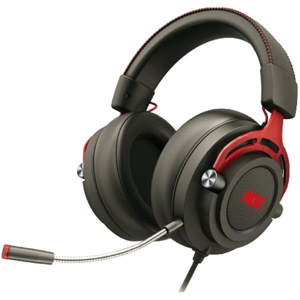 AOC Elcore-GH300 Gaming Headset, Wired, RGB, USB, Black