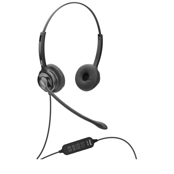 AxTel AXH-MS2D, Headset, Wired, USB, Black