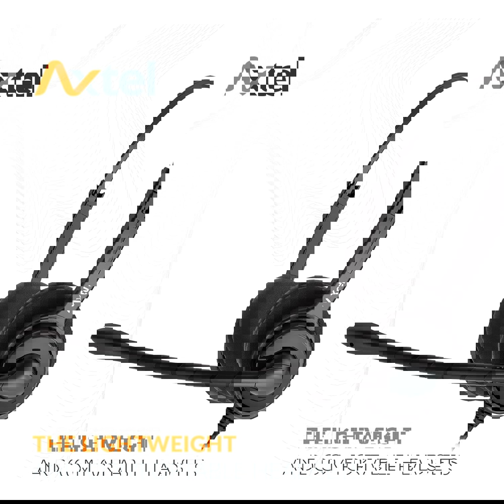 USB ყურსასმენი AxTel AXH-MS2D, Headset, Wired, USB, Black