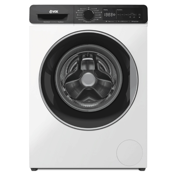 სარეცხი მანქანა VOX WM1490-SAT2T15D, 9Kg, D, 1400Rpm, 78Db, Washing Machine, White