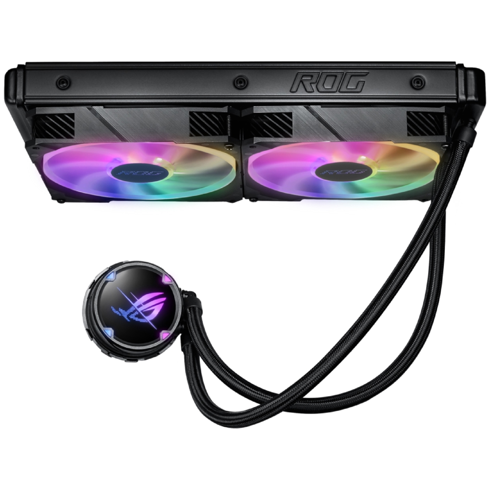 თხევადი გაგრილება Asus 90RC00C1-M0UAY0 ROG Strix LC II 280, ARGB, 140mm, 2100RPM, Liquid Cooling, Black