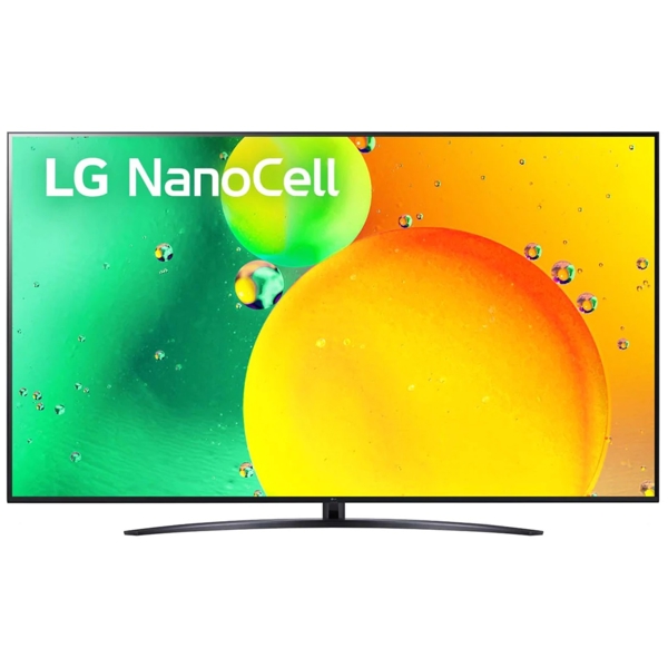 ტელევიზორი LG 86NANO763QA, 86", 4K UHD, Smart TV, HDMI, USB, LAN, WIFI, BT, Black