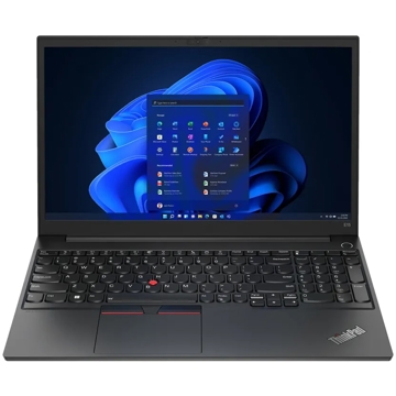 ნოუთბუქი Lenovo 21ED004YRT ThinkPad E15, 15.6", Ryzen 5-5625U, 16GB, 512B SSD, Integrated, Black