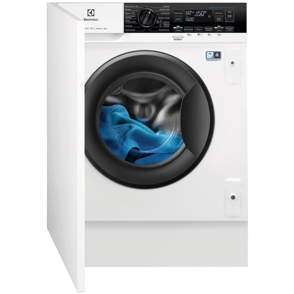 Electrolux EW7W3R68SI, 8Kg, 1600Rpm, A, Built-in, White