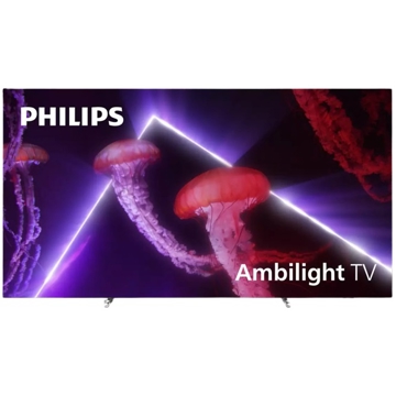  ტელევიზორი Philips 77OLED807/12, 77", 4K UHD, Smart TV, Android, HDMI, USB, LAN, WIFI, BT, Black