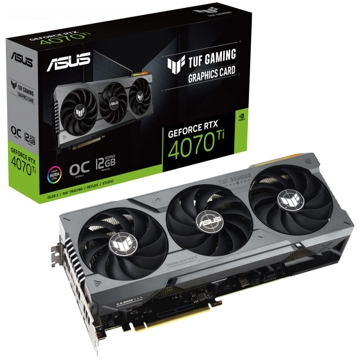 Asus TUF 90YV0IJ0-M0NA00, Gaming GeForce RTX4070 Ti, 12GB, 192bit, HDMI, DP, Black