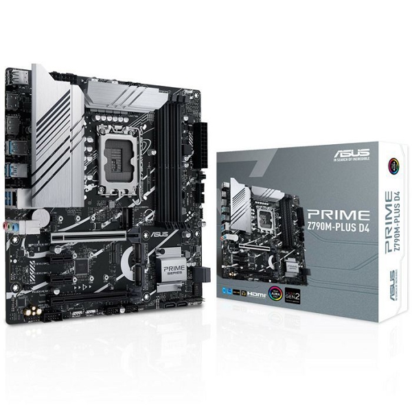 Asus  90MB1D20-M0EAY0 PRIME Z790M-PLUS D4, LGA1700, DDR4, DIMM, 128GB