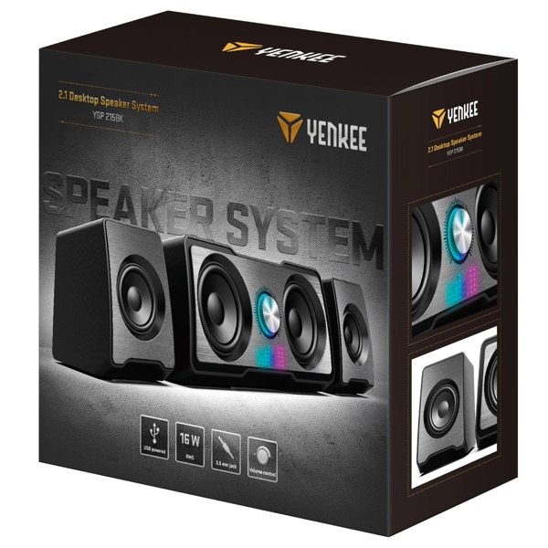 დინამიკი Yenkee YSP 215 BK, USB, Black, Speaker