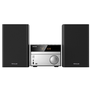 Sencor SMC 4600DBR, 30W, Bluetooth, USB, CD, 3.5mm, FM, Micro System, Black/Silver