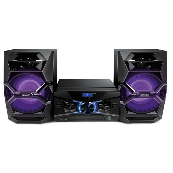 Sencor SMC 8000B, 100W, Bluetooth, USB, FM, CD, MP3, Micro System, Black