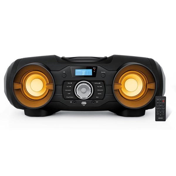 Sencor SPT 5800, 25W, FM, CD, BT, MP3, USB, AUX, Boombox, Black