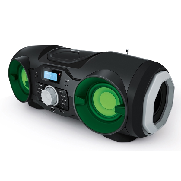Sencor SPT 5800, 25W, FM, CD, BT, MP3, USB, AUX, Boombox, Black