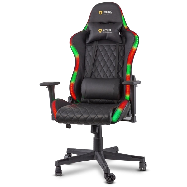 გეიმერული სავარძელი Yenkee YGC 300RGB, Gaming Chair, Black