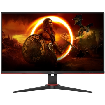 AOC 27G2SPAE/BK, 27", Monitor, FHD, IPS, HDMI, DP, USB, VGA, Black/Red