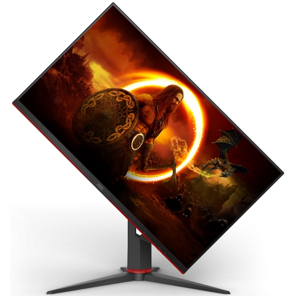 AOC 27G2SPAE/BK, 27", Monitor, FHD, IPS, HDMI, DP, USB, VGA, Black/Red