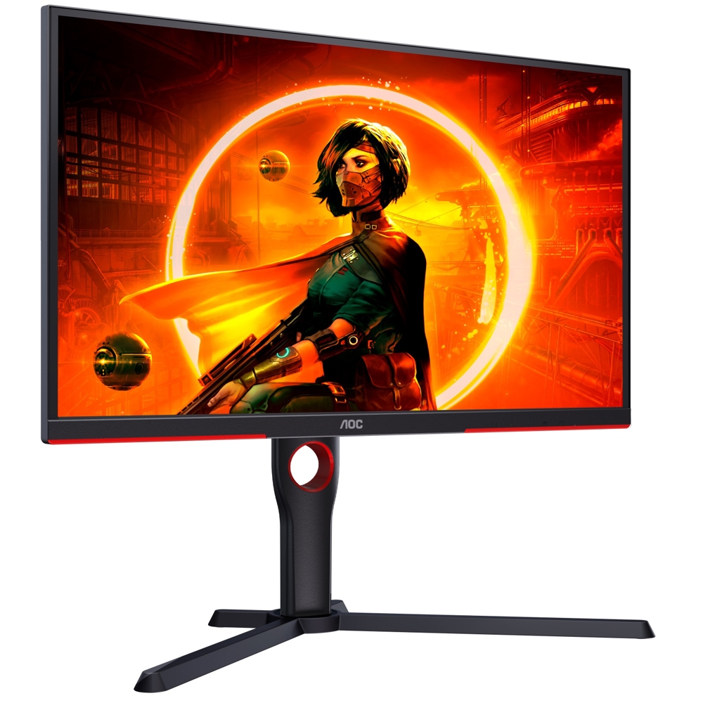 მონიტორი AOC 25G3ZM/BK, 24.5", Monitor, FHD, VA, HDMI, DP, Black/Red
