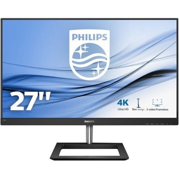 მონიტორი Philips 278E1A/00, 27", Monitor, 4K UHD, IPS, HDMI, DP, Black