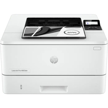 პრინტერი HP 2Z610A LaserJet Pro 4003dw, A4, USB, Ethernet, WiFi, BT, White