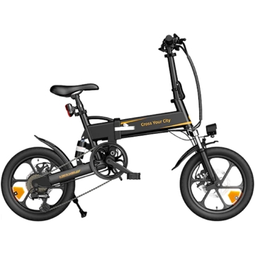 ADO A16 XE, 350W, Smart APP, Folding Electric Bike, 25KM/H, Black