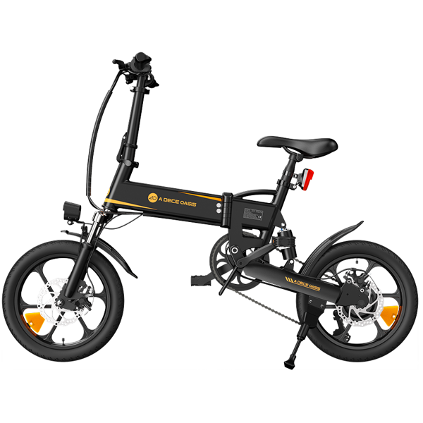 ADO A16 XE, 350W, Smart APP, Folding Electric Bike, 25KM/H, Black