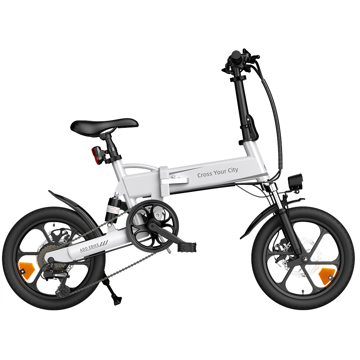 ADO A16 XE, 350W, Smart APP, Folding Electric Bike, 25KM/H, white