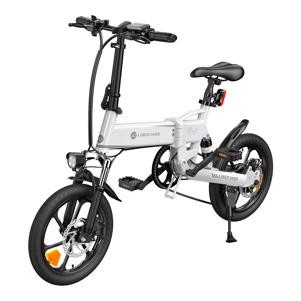 ელექტრო ველოსიპედი ADO A16 XE, 350W, Smart APP, Folding Electric Bike, 25KM/H, white