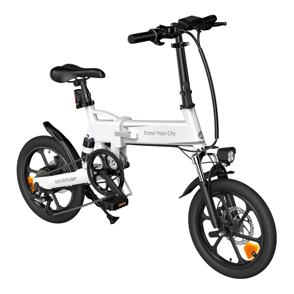 ელექტრო ველოსიპედი ADO A16 XE, 350W, Smart APP, Folding Electric Bike, 25KM/H, white
