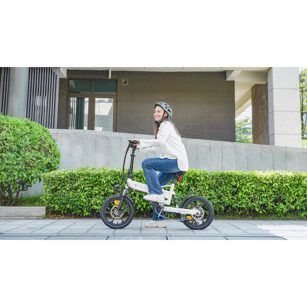 ADO A16 XE, 350W, Smart APP, Folding Electric Bike, 25KM/H, white