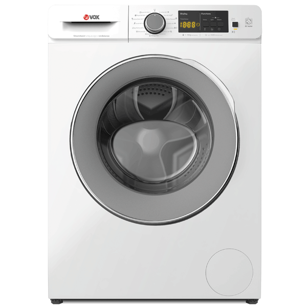 სარეცხი მანქანა Vox WM1410-SAT15ABLDC, 10Kg, A, 1400Rpm, 77Db, Washing Machine, White