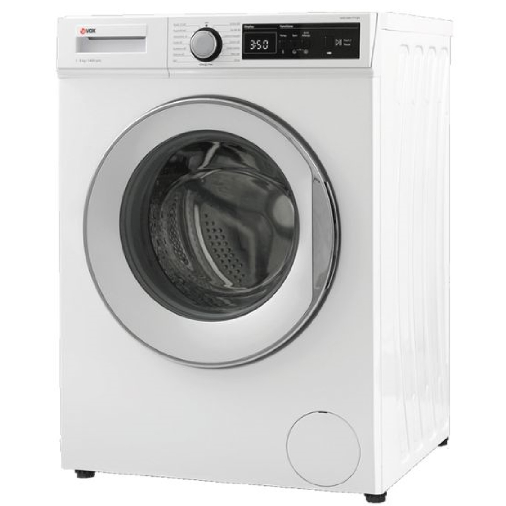სარეცხი მანქანა Vox WM1495-T14QD, 8Kg, D, 1200Rpm, 76Db, Washing Machine, White