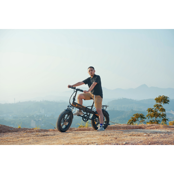 ელექტრო ველოსიპედი ADO A20F XE, 500W, Smart APP, Folding Electric Bike, 25KM/H, Black