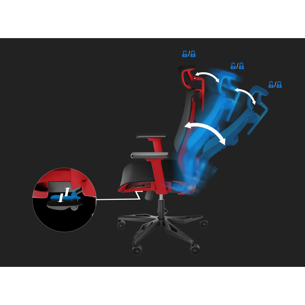 გეიმერული სავარძელი Genesis ASTAT700, Gaming Chair, Red