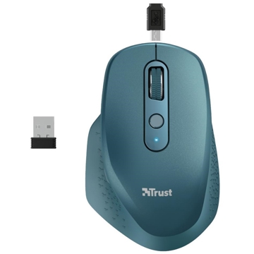 მაუსი Trust 24034, Ozaa, Wireless, USB Type-A, Mouse, Deep BLUE