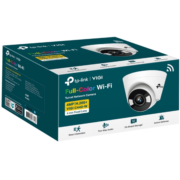 TP-Link VIGI C440-W(4mm), Wireless Indoor Security Camera, 4MP, White