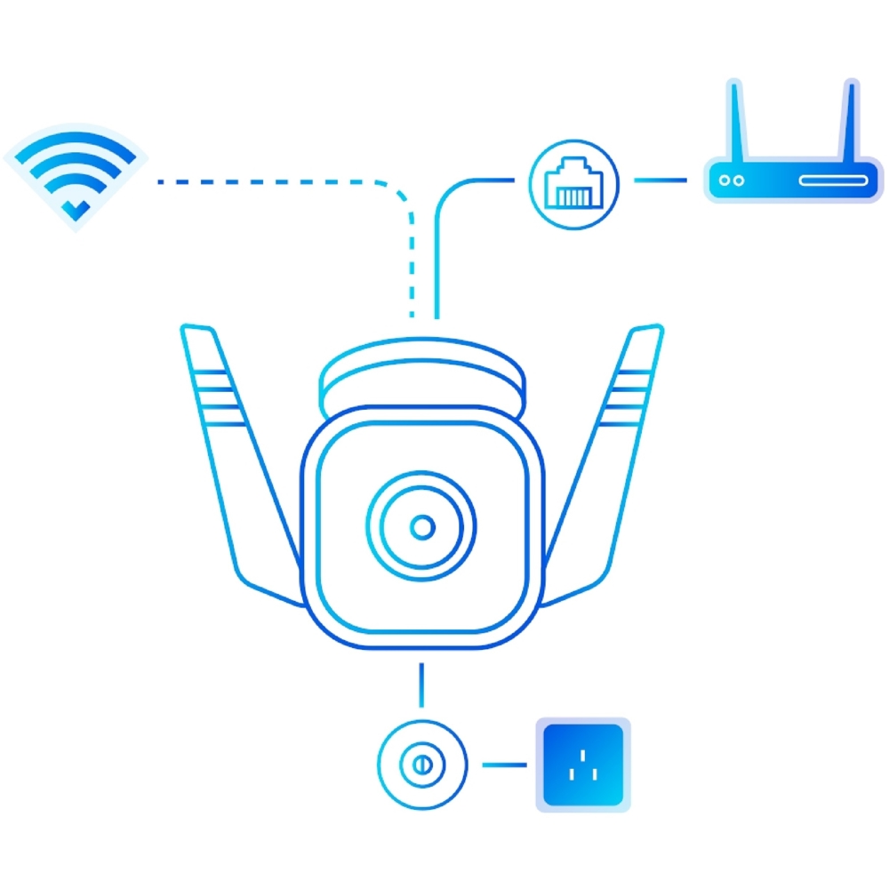 ვიდეო სათვალთვალო კამერა TP-Link Tapo C310, Wireless Outdoor Security Camera, 3MP, White