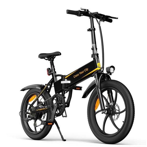 ელექტრო ველოსიპედი ADO A20+, 250W, Folding Electric Bike, 25KM/H, Black