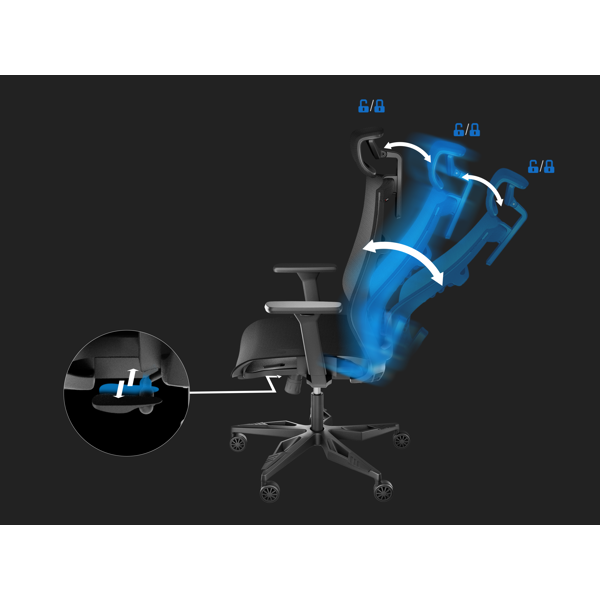 გეიმერული სავარძელი Genesis ASTAT700, Gaming Chair, Black